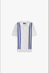 Johnny Collar Striped Polo
